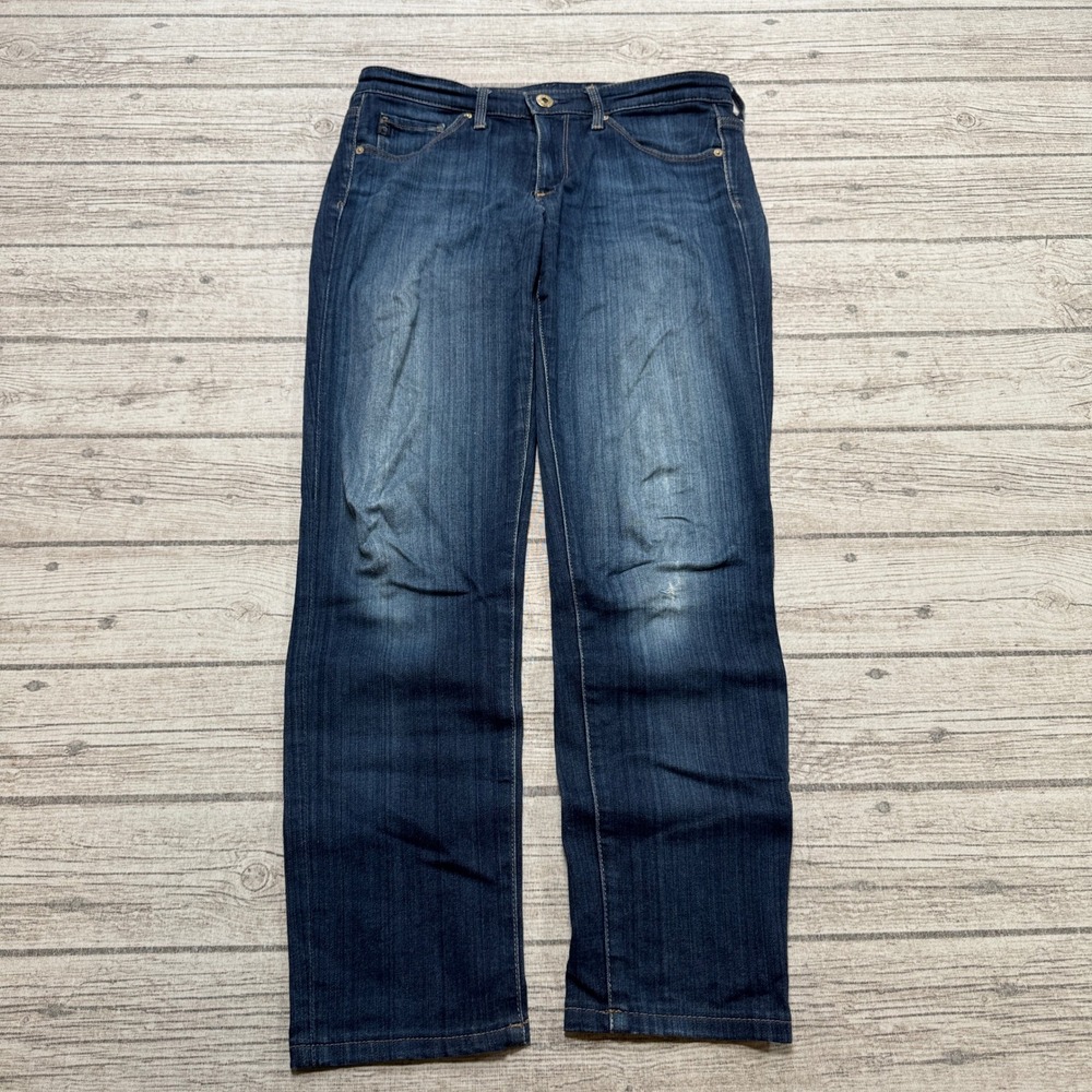 AG Adriano Goldschmied Jeans Women's 26R Blue Dark Wash  The Stilt Cigarette Leg